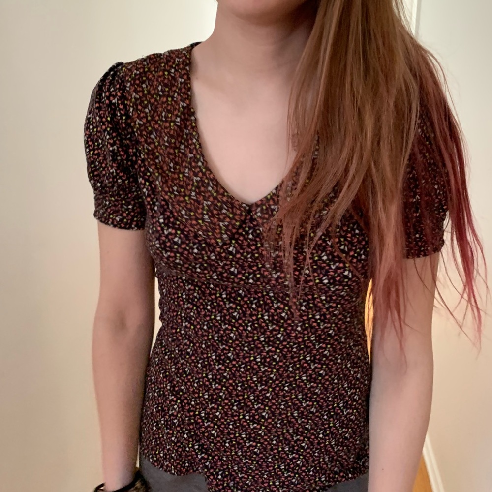 Vintage pins and needles blouse